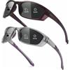 Myiaur Sovraocchiali da sole polarizzati unisex protezione UV400 | Lenti antiriflesso, avvolgenti, adatte alla guida quotidiana
