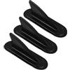 SAFIGLE 3 Pezzi Pinna di Ricambio per Tavola Sup, Set Timone Nero in PVC | Modelli Sup e Softboard, Stabilità e Controllo Ottimizzati, Leggero e Portatile, Uso Surf