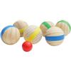 Toyvian 7 Pezzi Palle da Bocce in Legno, Gioco Sportivo All'aperto | Superficie Liscia senza Bave, Grana del Legno Visibile, per Palestra, Sabbia e Attività Prescolari Colore Casuale
