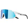 SCVCN Occhiali Sportivi da Ciclismo UV400 TR90 Uomo e Donna S471 | Design avvolgente leggero a mezza montatura con aste flessibili, ideale per ciclismo, corsa e sport all'aperto