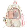 Neptuiby Zaino Ita Borsa Ita leggera a pois di stelle con 3 modi di trasporto, Zaino Kawaii stile 5 con tasca trasparente, per scuola, viaggi, cosplay, eventi di concerti