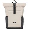 LARKSON Zaino Roll Top Uomo Donna Beige Grigio - No 2 | Zainetto per Lavoro, Viaggio, Università, Porta Pc 16 Pollici, Impermeabile