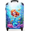 NoBoringSuitcases.com NoBoringSuitcases© Valigia Cabina Bambino Bambini Trolley Da Viaggio | 55x35x20 cm - Bagaglio A Mano Aereo Rigido Leggerissimo 4 Ruote Valigie Sirena - Oceano - Colorato