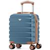 Flight Knight Valigia Da Viaggio Leggera 40x30x20 Cm Bagaglio A Mano Guscio Rigido Con Maniglia Telescopica In Alluminio 8 Ruote Spinner Serratura TSA Approvata EasyJet Vueling Wizz Air