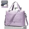 WEPLAN Borsa da Viaggio 40x30x20 Ryanair Bagaglio a Mano Borsone da Viaggio | Borsa da Cabina con Spazio Espandibile Borsa da Weekend Borsa Palestra Sportiva Borsa Ospedale Parto Travel Bag,A05-Viola