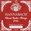 Hannabach Corde per chitarra classica Serie 815 Super High Tension Silver Special, corde singole E1/Mi1