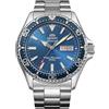 Orient Sports Kamasu Mako V - Orologio Da Polso Da Uomo Automatico E A Carica Manuale Meccanico Sportivo Bracciale E Cassa In Acciaio Inox Di Colore Grigio Quadrante Analogico Blu - RA-AA0824L
