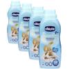Chicco Sensitive Cuore di Talco Ammorbidente Concentrato, Intensa Freschezza e Morbidezza, 0+ Mesi - 750 ml (Confezione da 4)