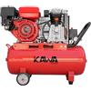 Kawapower Compressore dell'aria delle cinghie, con motore a benzina, capacità 50 l