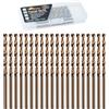 RCINDUS M35 HSS - Set di punte da trapano al cobalto per acciaio, acciaio inossidabile, ghisa, plastica dura e legno, 20 pezzi