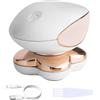 Sonhomay Rasoi elettrici da donna, senza fili, indolore e impeccabile | con testa rotante con luce LED, rosa, stile moderno, batteria ricaricabile agli ioni di litio, 800 mAh