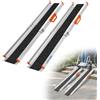 LIEKUMM Rampa per Sedia a Rotelle,122.5 cm Rampe di Carico Telescopiche in alluminio, Portata 300 kg per Rampa per Disabili, Sedie a Rotelle Manuali, Confezione da 2