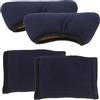 balacoo Cuscinetti per Stampelle Ascellari, Set 1, Cotone Blu, Antiscivolo | Imbottitura Morbida Lavabile, Uso per Deambulatori e Stampelle, Applicazione Ampia, Confezione
