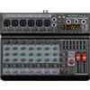 BOMGE Mixer audio DJ professionale a 8 canali, mixer audio con 99 effetti DSP, EQ a 7 bande, unità USB, Bluetooth, Computer, Phantom da 48 V, per registrazioni su PC, karaoke, studio e streaming