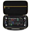 Musiin Custodia per effetti chitarra compatibile con processore Neural DSP Quad Cortex Mini - Cerniera dorata e maniglia sagomata per studio, stoccaggio e palco (Gold Tone Edition)