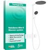 hansgrohe Raindance Alive S - Colonna doccia con miscelatore termostatico, Sistema doccia con rubinetto, doccetta, tubo, asta e soffione doccia (2 getti incl. PowderRain), bianco opaco, 24595700