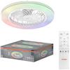 OSRAM Ventilatore da soffitto LED, silenzioso, telecomando | Ceiling fan Bayamo, Ceiling Fans with Lighting, Bianco|Nero, 50000 h, confezione da 1
