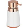 MSV Dispenser di Sapone MSV in PS e PP, Design Elegante e Pratico, Ideale per Bagno o Cucina, Colore Bianco Rame, Dimensioni Standard, Accessorio per Il Bagno