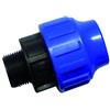 S&M Racor - Collegamento filettato Maschio, 20 mm x 1,27 cm, Colore: Nero e Blu