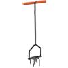 BLACK+DECKER Zappa da giardino con cricchetto - Testa girevole - Impugnatura ergonomica - Coltivazione e diserbo - Nero/Arancione