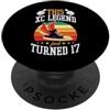 Running Hills Chasing Goals Cross Countr This XC Legend Just Turned 17 Compleanno a tema Cross Country PopSockets PopGrip Adesivo