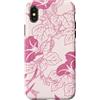 generic Custodia per iPhone X/XS Grafica floreale rosa Cottagecore