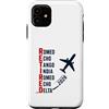Departure Chapter Aviation Retirement Custodia per iPhone 11 Ritirato 2028 Alfabeto fonetico Pilota di aeroplano Pensionamento