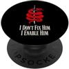 Morally Gray Antihero Fantasy Romance Gi Seguirei quel cattivo in Battle Fantasy Reader PopSockets PopGrip Adesivo