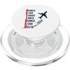 Departure Chapter Aviation Retirement Ritirato 2028 Alfabeto fonetico Pilota di aeroplano Pensionamento PopSockets PopGrip per MagSafe