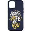Caminho e Fé Custodia per iPhone 12/12 Pro Portoghese Cristiano Andar Com Fé Religioso Fede