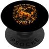 Happy 2027 Chinese Zodiac Lunar New Year Anno Di Capra 2027 Capodanno Cinese Pecora Ram Zodiaco Cinese PopSockets PopGrip Adesivo