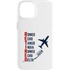 Departure Chapter Aviation Retirement Custodia per iPhone 14 Ritirato 2028 Alfabeto fonetico Pilota di aeroplano Pensionamento