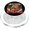 Spiritual Ascension Inspiration Awakenin ASCEND Phoenix le Fire Fiammeggiante le Bird PopSockets PopGrip per MagSafe