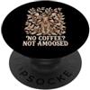 Moose Coffee Aficionado Woodland Humor Niente caffè, niente umorismo di Moose Woodland PopSockets PopGrip Adesivo