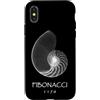 Delta12Designs Custodia per iPhone X/XS Fibonacci, nato 1170 - Nautilus Spiral Shell X-Ray