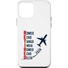 Departure Chapter Aviation Retirement Custodia per iPhone 12 mini Ritirato 2028 Alfabeto fonetico Pilota di aeroplano Pensionamento
