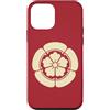 Digital Homestead Custodia per iPhone 12 mini Orientale Vintage Giallo Pallido Oda Giappone Mon Art
