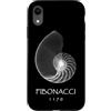 Delta12Designs Custodia per iPhone XR Fibonacci, nato 1170 - Nautilus Spiral Shell X-Ray