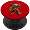 Merry Forest Bigfoot Christmas Bigfoot - Cappello di Babbo Natale divertente con luci natalizie PopSockets PopGrip Adesivo