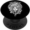 Grandio Design Feminism & Feminist Gifts Don't Look At Me Divertente Femminista Halloween Goth Medusa Witch PopSockets PopGrip Adesivo