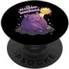 Sleepy Bat Morning Humor Night Owl Sono allergico all'umorismo del pipistrello assonnato del mattino PopSockets PopGrip Adesivo