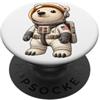 Ice Bear Space Adventure Art Simpatico orso astronauta spazio design PopSockets PopGrip Adesivo