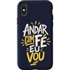 Caminho e Fé Custodia per iPhone X/XS Portoghese Cristiano Andar Com Fé Religioso Fede
