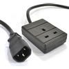 PRO-ELEC Pro Elec PEL01253 - Cavo di alimentazione IEC C14 da spina a 10 A UK, 0,5 m, colore: Nero