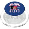 Around the Way Girls: Born & Raised in A 770 Atlanta Georgia Queen Afro Puff PopSockets PopGrip per MagSafe