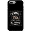 PREMIUM VINTAGE Limited Edition Birthday Custodia per iPhone 7 Plus/8 Plus Meme originale vintage dal 1964 per 62° compleanno