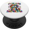 SAYSO Funny Cat It's fine I'm fine Tie D Va bene, caffè, gatto, sto bene, va tutto bene, divertente PopSockets PopGrip Adesivo
