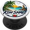 Sud-Est Asiatico: Thailand Koh Samet Thailandia Palme Sirena Spiaggia Tramonto Souvenir PopSockets PopGrip Adesivo