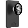 Gothic Surreal Girl Dark Fantasy Clothin Donna Surreale Tre Occhi Nero e Grigio Gotico Trippy PopSockets PopWallet per MagSafe