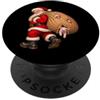 Funny Cute Vintage Christmas Sack Xmas L Santa Claus Delivering Pig presenta maialini cattivi PopSockets PopGrip Adesivo
